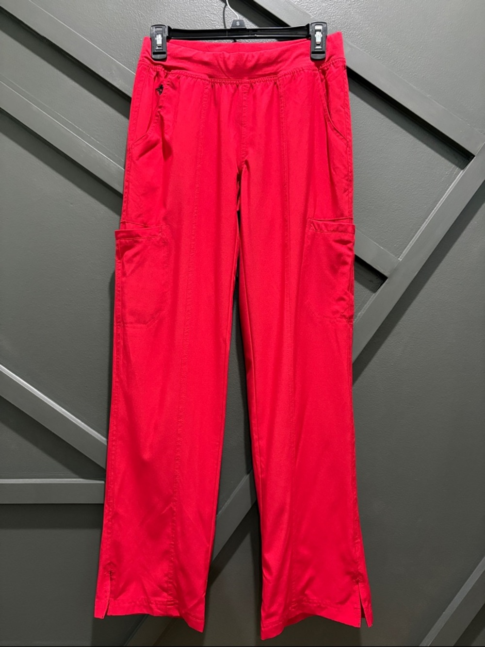 Med Couture Red Cargo Scrub Pants